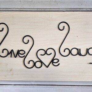 Live love laugh handmade wall art