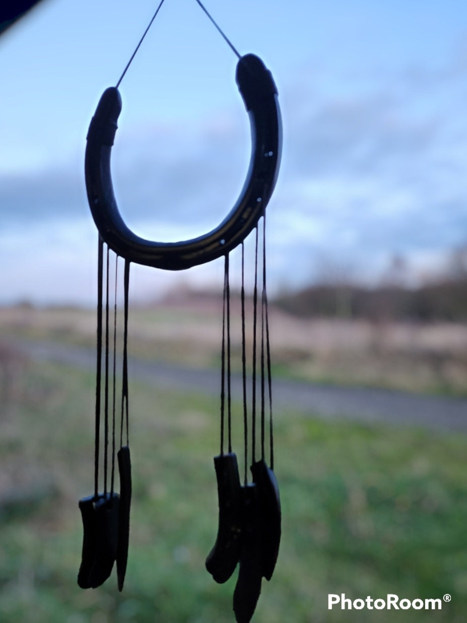 Horseshoe Wind Chime Etsy