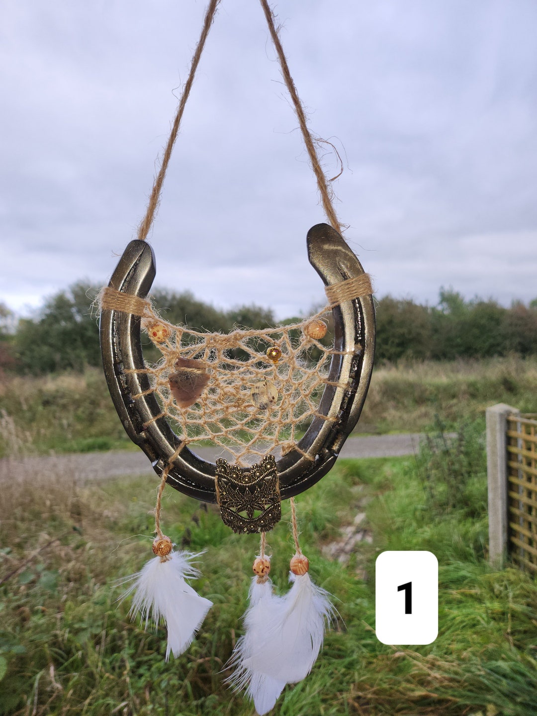 Lucky Horseshoe Dream Catcher 6 Different Designs Etsy