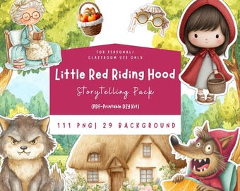 Das Rotkäppchen-Storytelling-Paket: Druckbare Aktivität (PDF-Download)
