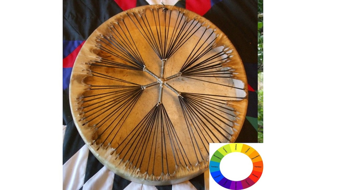 Hider Ritual 12-36 Inch. Handmade Buffalo Hide Shaman Shamanic Ritual Rawhide Drum ...