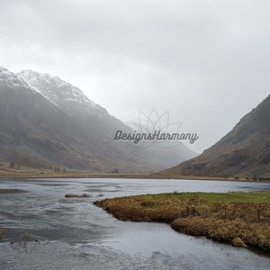 Scottish Highlands Landscape Art Wall Decor Poster