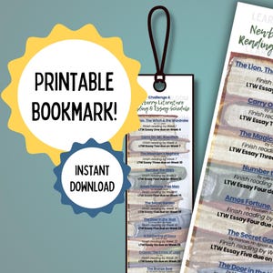 Challenge A Exposition - Literature Reading and Essay Schedule Bookmark - Classical Conversations, Challenge A LTW, Challenge A Gift