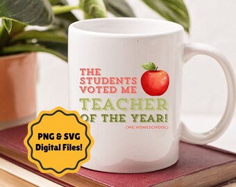 Maestro del año, gráfico divertido de educación en casa, humor de educación en casa, gráfico de camiseta, regalo de educación en casa