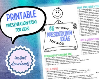 45 (Not Boring) Presentation Ideas for Kids