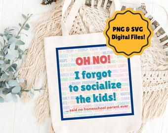 ¡Oh, no! ¡Olvidé socializar a los niños! - Gráfico divertido de educación en el hogar - Archivos PNG y SVG