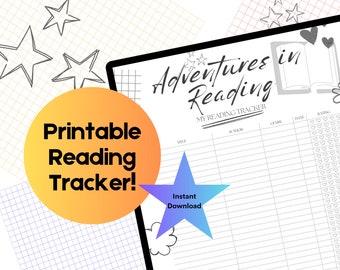 Seguimiento de lectura imprimible, registro de lectura, registro de lectura de verano