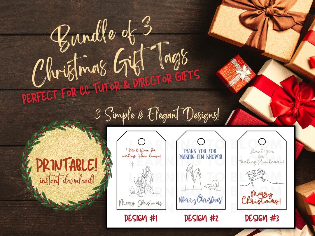 CC Tutor Gift Tag, CC Director Gift Tag, Classical Conversations Gift ...