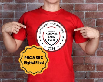 Sobreviví al examen nacional de latín: archivos PNG y SVG, CC, Educación en el hogar, Examen de latín, Camisa latina, Cricut, Archivos de corte de silueta