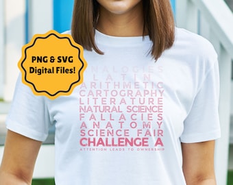 Challenge A Graphic, Graphic Files for CC, Classical Conversations Shirt, Challenge A Shirt, Challenge A Gift, CC Gift, CC class gift