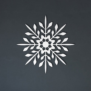 Metal Snowflake Decoration: Powder-Coated Winter Decor