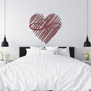 Metal Heart Sign: Rustic Indoor/Outdoor Patio Decor