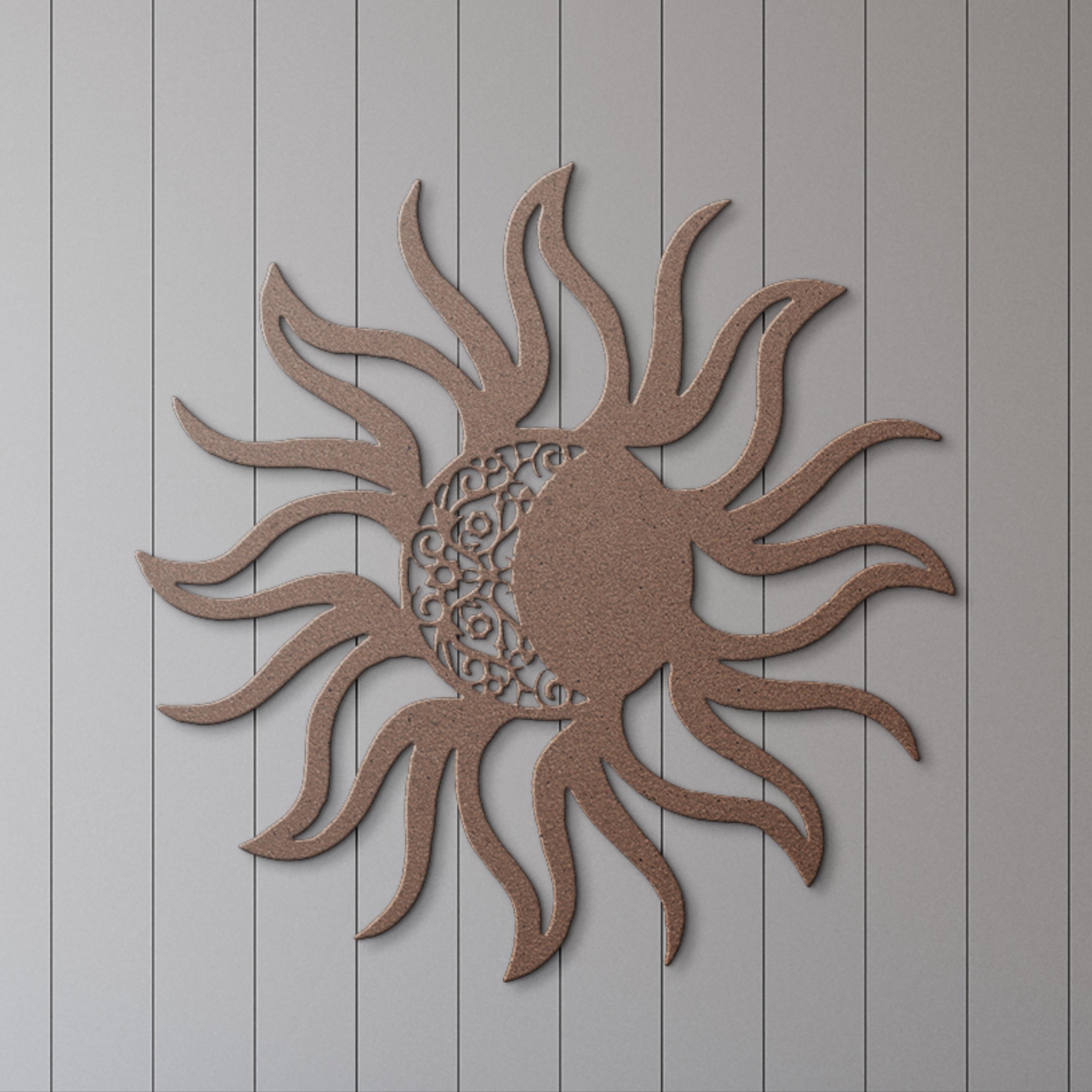 Sun Moon Metal Wall Art Celestial Decor Spiritual Balance Wall Hanging ...