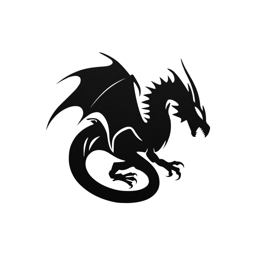 Dragon Art Large 3' Metal Dragon Indoor/outdoor Metal Sign Dragon Decor