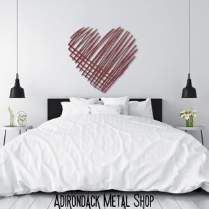 Metal Heart Sign: Indoor/Outdoor Patio Decor - Adirondack Metal Shop