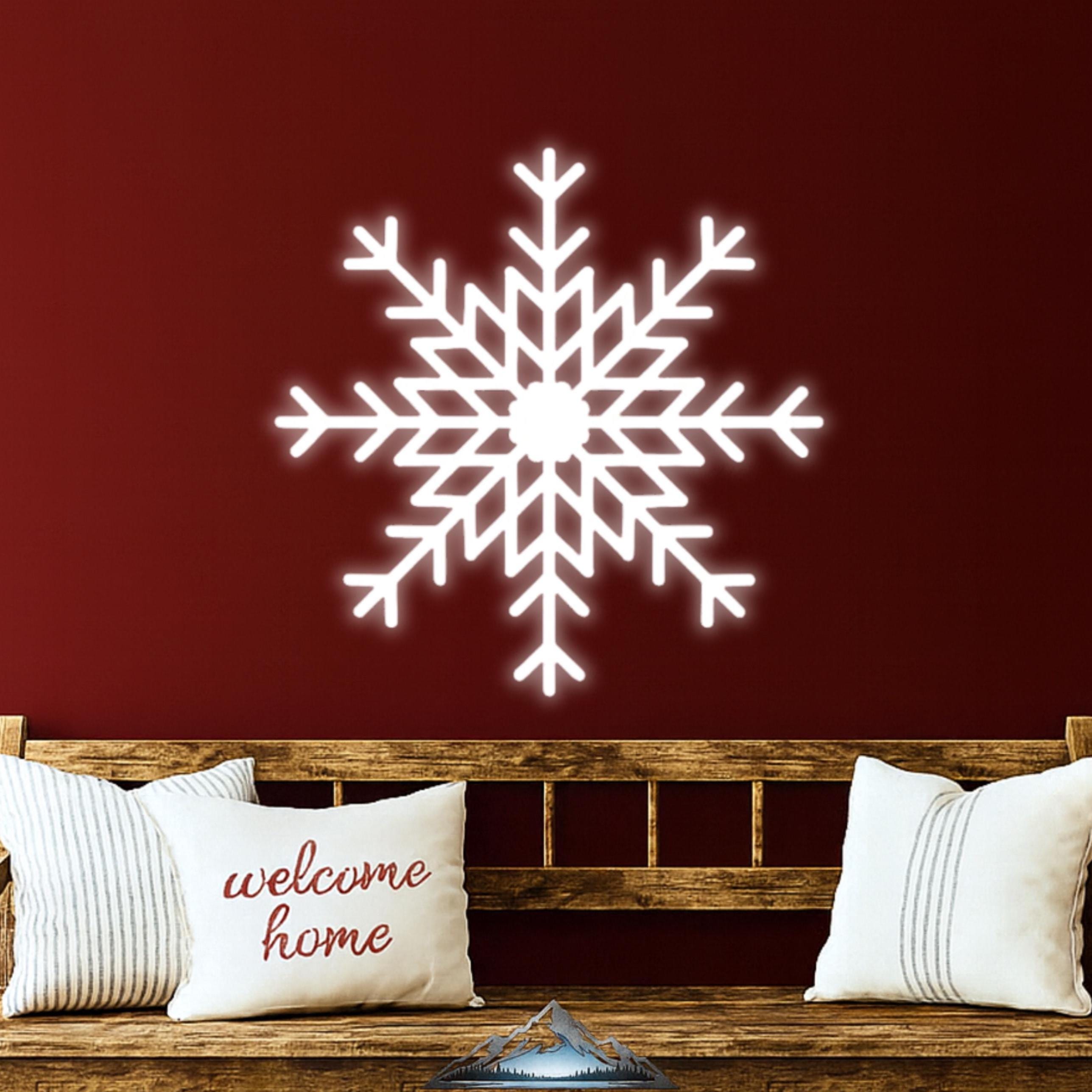 Hogardeck Metal Snowflake Christmas Wall Decor - Sparkling Crystal Accents For Indoor/Outdoor - View #9