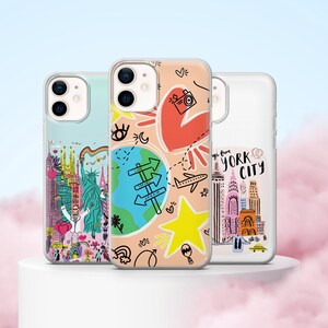 Tropical Travel Phone case Adventure Vacation Cover for iPhone 15 14 13 12 Pro 11 XR, Samsung S23 S22 A73 A53 A13 A14 S21, Pixel 8 7 6A