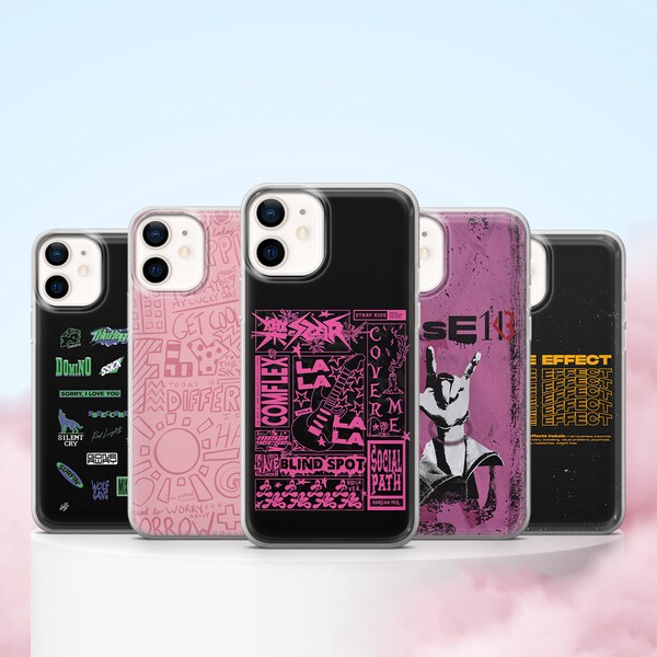 Stray Phone case Kids Korean pop Cover for iPhone 15 14 13 12 Pro 11 XR SE, Samsung S23 S22 A73 A53 A13 A14 S21 Fe S20, Pixel 8 7 6A