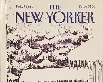 New Yorker Magazine February 7, 1983 Cover Only Arthur Getz cover art
