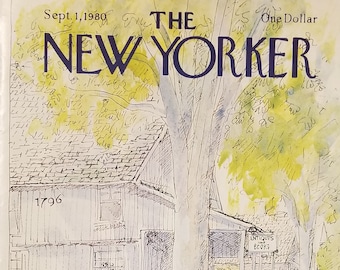 Vintage New Yorker Magazine (COVER ONLY) September 1, 1980 Arthur Getz cover art