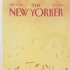 ニューヨーカー誌 1983年11月7日号 表紙のみ アベル・ケサダの表紙アート