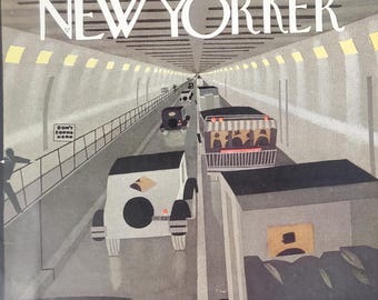 Revista Vintage New Yorker (solo portada) 8 de abril de 1933 Portada de Adolph Kronenberg