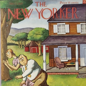 Vintage New Yorker magazine (Cover Only) July 3, 1937 William Steig cover art