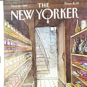 Vintage New Yorker magazine (Cover Only) November 10, 1980 Arthur Getz cover art