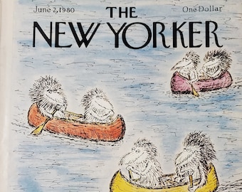 Vintage New Yorker Magazin (Cover Nur) 2.Juni 1980 Edward Koren Cover Art