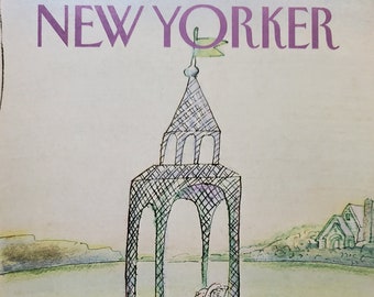 Vintage New Yorker Magazine (nur COVER) 15. August 1983 Eugene Mihaesco Cover Art