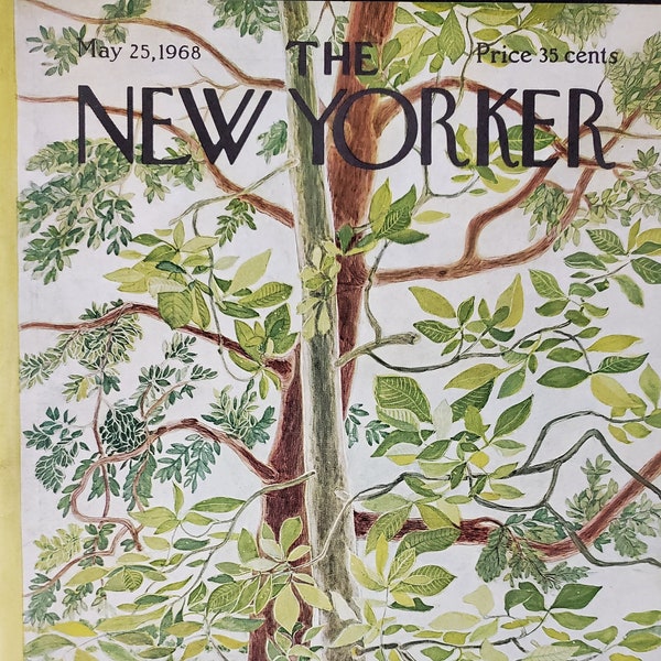 Vintage New Yorker magazine (Cover Only) May 25, 1968 Ilonka Karasz cover art