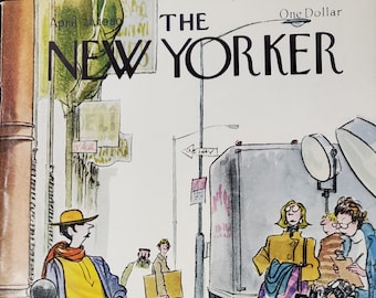 Vintage New Yorker Magazin (nur Cover) 21. April 1980 Charles Saxon Cover-Art