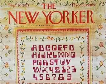 vintage New Yorker magazine (couverture seulement) 10 septembre 1973 Couverture de James Stevenson