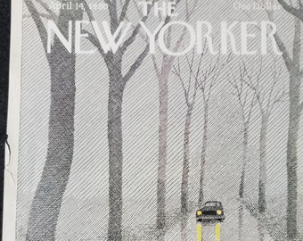 Vintage-New-Yorker-Magazin (nur Cover), 14. April 1980, Le-Tan-Cover