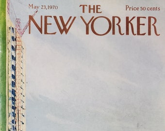Vintage New Yorker magazine (Cover Only) May 23, 1970 Arthur Getz cover art