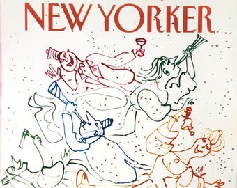 ヴィンテージ・ニューヨーカー誌（表紙のみ）1983年1月3日号 ウィリアム・スタイグの表紙アート