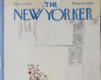 Vintage New Yorker magazine (alleen cover) 20 mei 1974 Robert Weber cover art