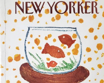 Vintage New Yorker Magazine (alleen omslag) 28 februari 1983 Robert Tallon-omslagkunst