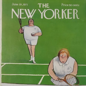 Vintage New Yorker magazine (Cover Only) June 19, 1971 Charles Saxon cover art