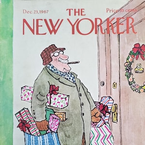 Vintage New Yorker magazine (Cover Only) December 23, 1967 William Steig cover art