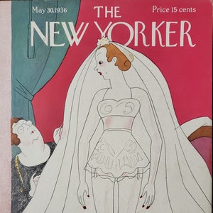 Vintage New Yorker magazine (Cover Only) May 30, 1936 Rea Irvin cover art