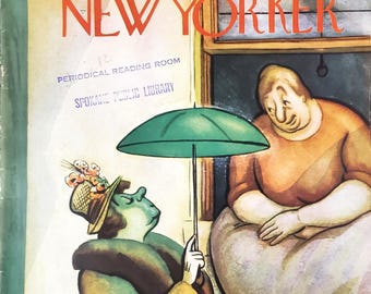 ヴィンテージ・ニューヨーカー誌（表紙のみ）1933年3月18日号 ウィリアム・スタイグの表紙