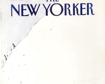 vintage du magazine New Yorker (couverture seulement) 8 février 1982, couverture de James Stevenson
