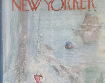 Vintage New Yorker magazine (Cover Only) November 25, 1961 Frank Modell cover art