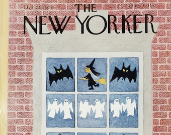 Vintage New Yorker magazine (Cover Only) October 29, 1979 Charles E Martin cover art