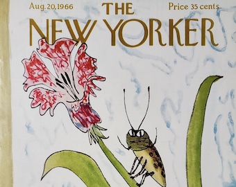Vintage New Yorker magazine (Cover Only) August 20, 1966 William Steig cover art