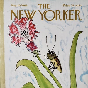 Vintage New Yorker magazine (Cover Only) August 20, 1966 William Steig cover art
