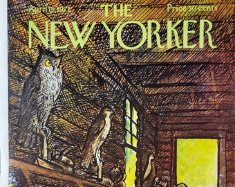 Vintage New Yorker magazine (Cover Only) April 15, 1972 Arthur Getz cover art