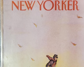 Vintage New Yorker Magazin (nur Cover) 17.November 1980 Eugene Mihaesco Cover Art