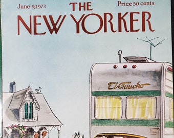 Vintage New Yorker magazine (Cover Only) June 9, 1973 Charles Saxon cover art